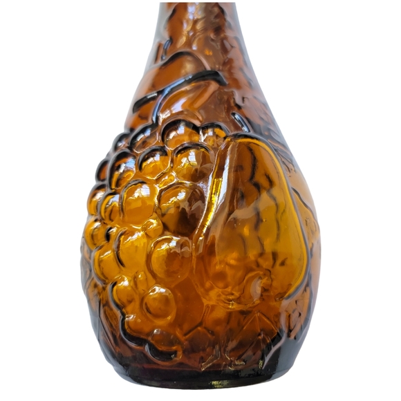 DABS PORTUGAL genie decanter bottle deep amber Harvest 17in - Picture 3 of 8